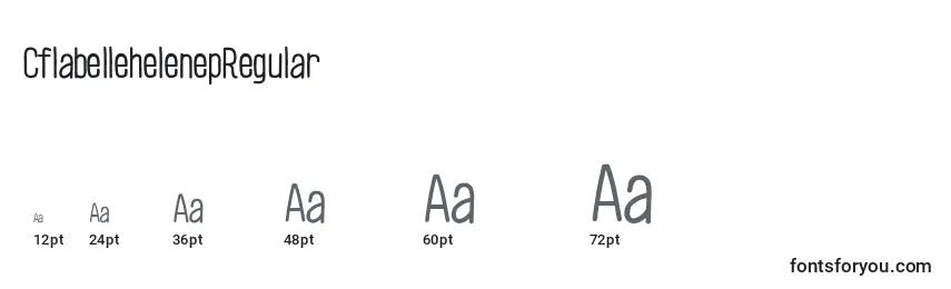CflabellehelenepRegular Font Sizes
