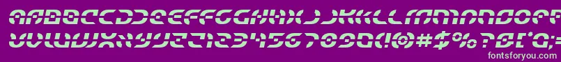 Starfightersemital Font – Green Fonts on Purple Background