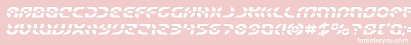 Starfightersemital Font – White Fonts on Pink Background