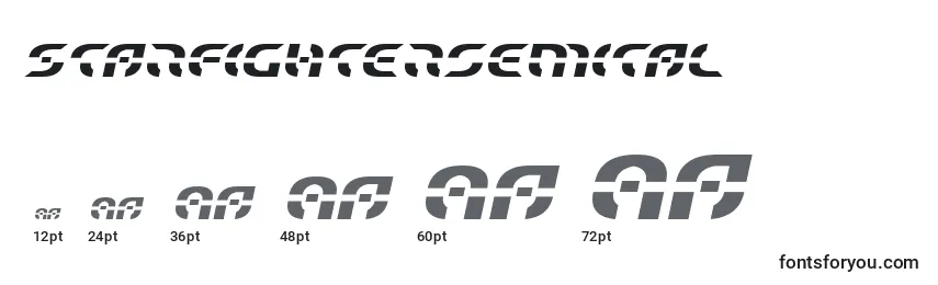 Starfightersemital Font Sizes