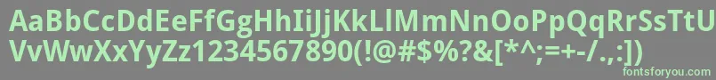 fuente Droidsans ffy – Fuentes Verdes Sobre Fondo Gris