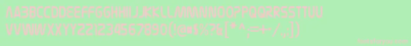 NasalizationcdRegular Font – Pink Fonts on Green Background