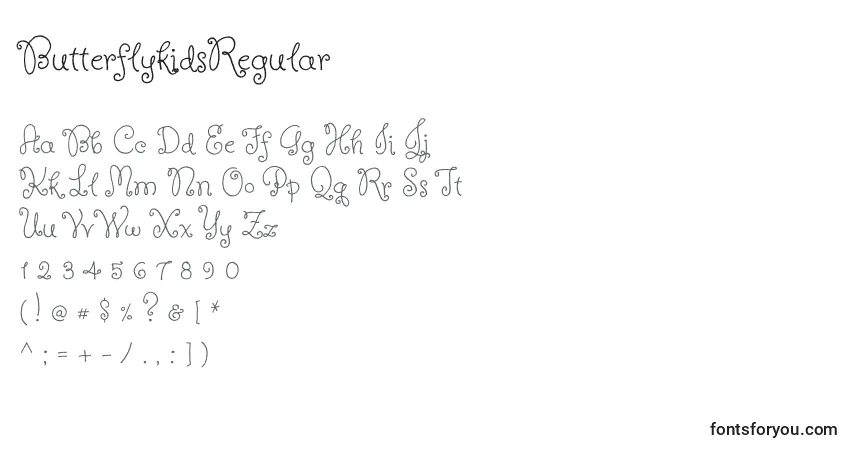 ButterflykidsRegular Font – alphabet, numbers, special characters