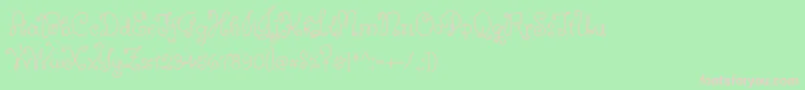 ButterflykidsRegular Font – Pink Fonts on Green Background