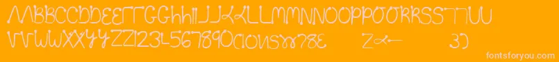 More about Toolazytopractice Font Toolazytopractice Font – Pink Fonts on Orange Background