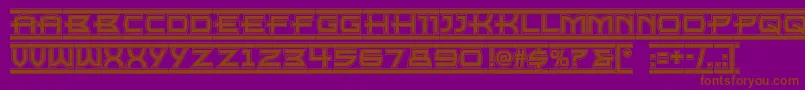 Empirestatenf Font – Brown Fonts on Purple Background