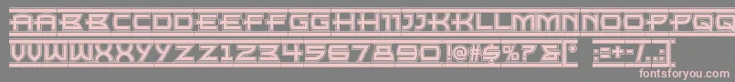 Empirestatenf Font – Pink Fonts on Gray Background