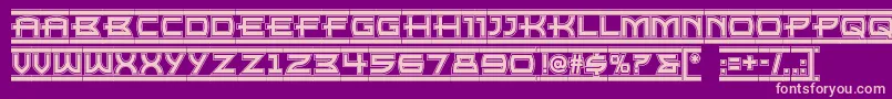 Empirestatenf Font – Pink Fonts on Purple Background