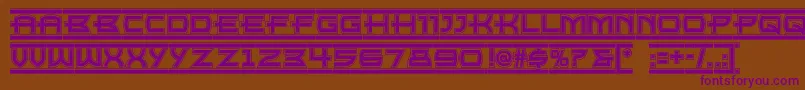 Empirestatenf Font – Purple Fonts on Brown Background