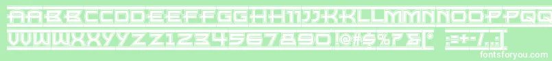 Empirestatenf Font – White Fonts on Green Background