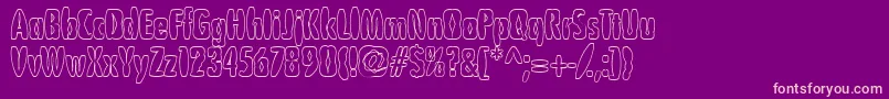 Puffedrice Font – Pink Fonts on Purple Background