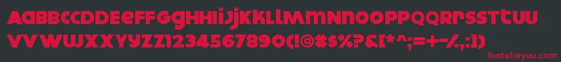 Dokyo ffy Font – Red Fonts on Black Background