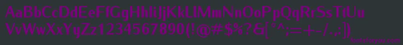 fuente IwonacondheavyRegular – Fuentes Moradas Sobre Fondo Negro