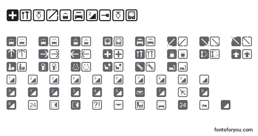 Schriftart Notice2std – Alphabet, Zahlen, spezielle Symbole