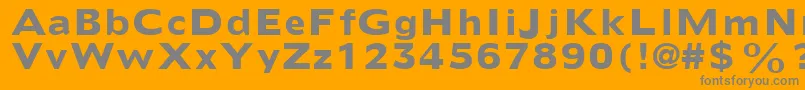 Police ExtensSsiBold – polices grises sur fond orange