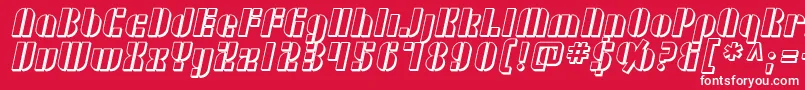 SfRetrospliceShaded Font – White Fonts on Red Background