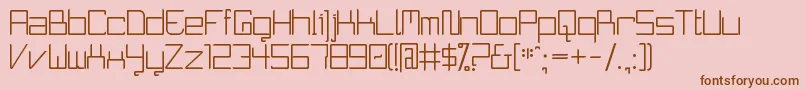 CurvatureXd Font – Brown Fonts on Pink Background