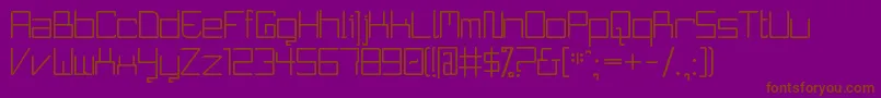 CurvatureXd Font – Brown Fonts on Purple Background