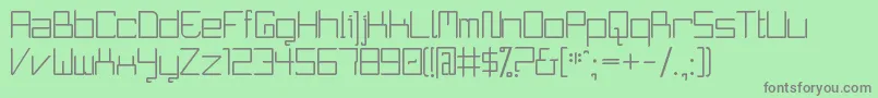 CurvatureXd Font – Gray Fonts on Green Background