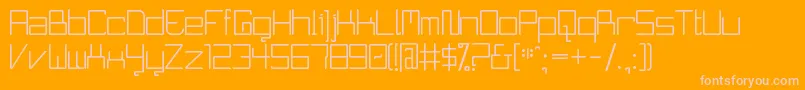 CurvatureXd Font – Pink Fonts on Orange Background