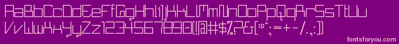 CurvatureXd Font – Pink Fonts on Purple Background