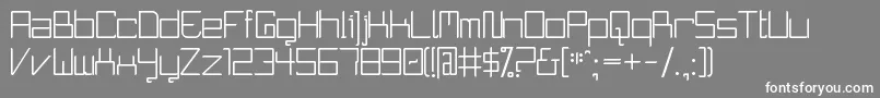 CurvatureXd Font – White Fonts on Gray Background