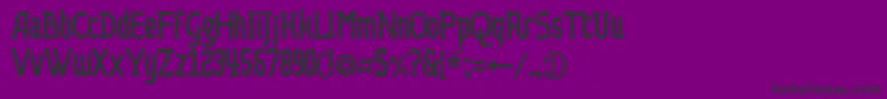 Dvaprobelac Font – Black Fonts on Purple Background