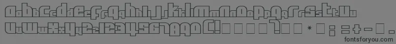 AlphaFlightSmallCaps Font – Black Fonts on Gray Background