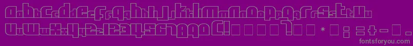 AlphaFlightSmallCaps Font – Gray Fonts on Purple Background