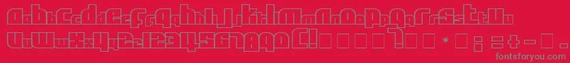 AlphaFlightSmallCaps Font – Gray Fonts on Red Background