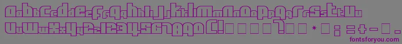 AlphaFlightSmallCaps Font – Purple Fonts on Gray Background