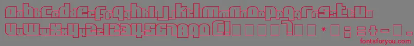 AlphaFlightSmallCaps Font – Red Fonts on Gray Background