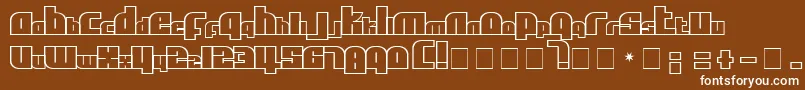 AlphaFlightSmallCaps Font – White Fonts on Brown Background