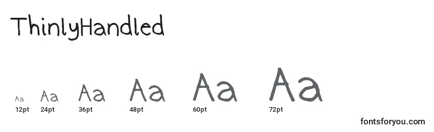 ThinlyHandled Font Sizes