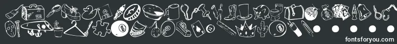GarageSale Font – White Fonts on Black Background