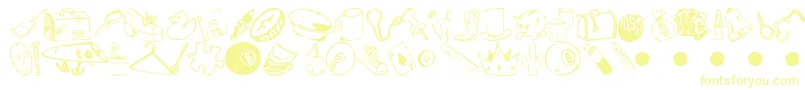 Шрифт GarageSale – жёлтые шрифты