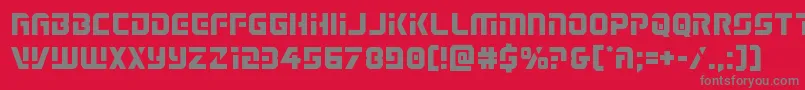 Legiosabina Font – Gray Fonts on Red Background