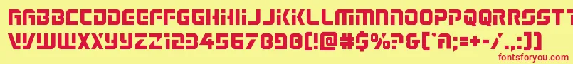 Legiosabina Font – Red Fonts on Yellow Background