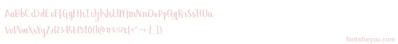BmdGeorgina Font – Pink Fonts on White Background