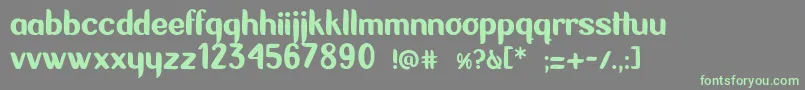 Coqueta-fontti – vihreät fontit harmaalla taustalla