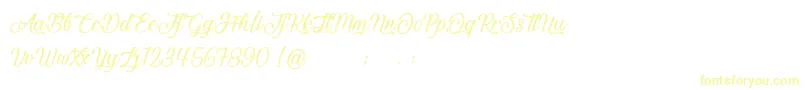 BeautifulAndOpenhearted-Schriftart – Gelbe Schriften