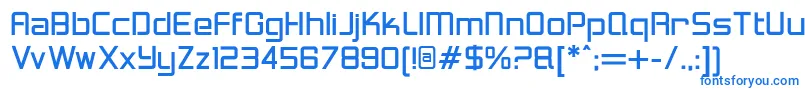 フォントLoganfiveRegular – 青いフォント