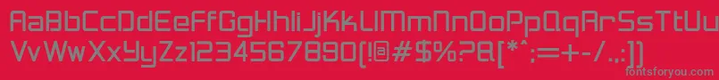 LoganfiveRegular Font – Gray Fonts on Red Background