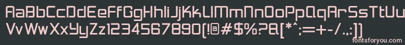 LoganfiveRegular Font – Pink Fonts on Black Background