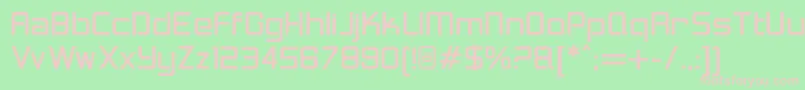 LoganfiveRegular Font – Pink Fonts on Green Background
