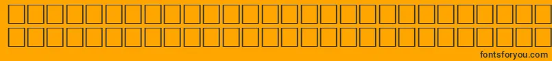 OceanRegular-Schriftart – Schwarze Schriften auf orangefarbenem Hintergrund