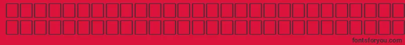 OceanRegular Font – Black Fonts on Red Background