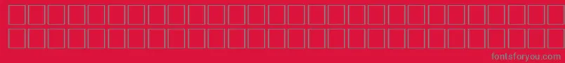 OceanRegular Font – Gray Fonts on Red Background