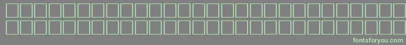 OceanRegular Font – Green Fonts on Gray Background