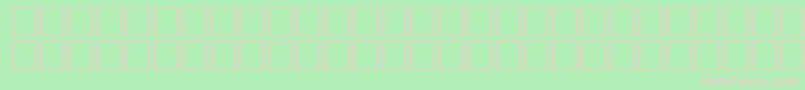 OceanRegular Font – Pink Fonts on Green Background